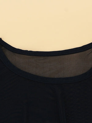 Long-sleeved Sexy See-through Thin See-through Top