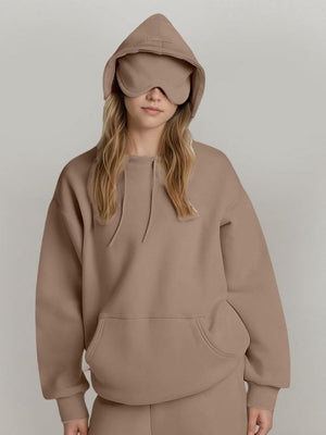Liber Summer Women's Pocket Solid Color Sweatshirts&Hoodies