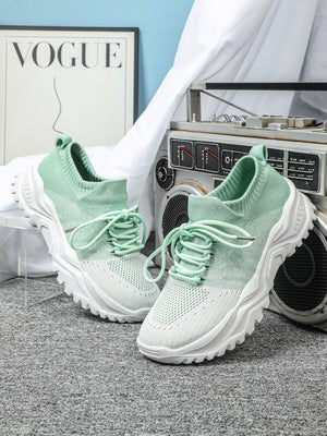 Color-blocked Unisex Casual Sneakers