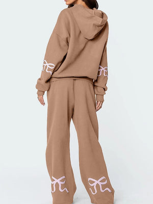 Liber Autumn Women's 3D Three-dimensional pattern 2-piece Sets