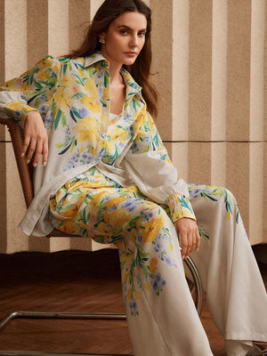 Positioning Printing Shirts Pants Set 2-piece Sets