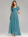 V-neck Chiffon Large Skirt Temperament Formal Dress Maxi Dresses