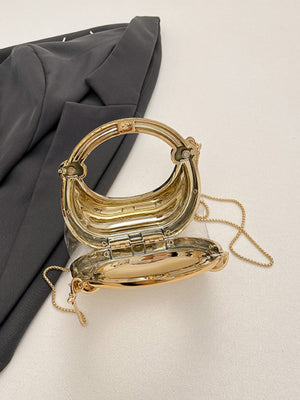 Chain Banquet Wristlet Rope Knot Handbag Acrylic Crossbody Bag
