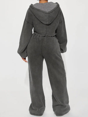 Long-sleeved Athletic Casual Sweatshirt Set