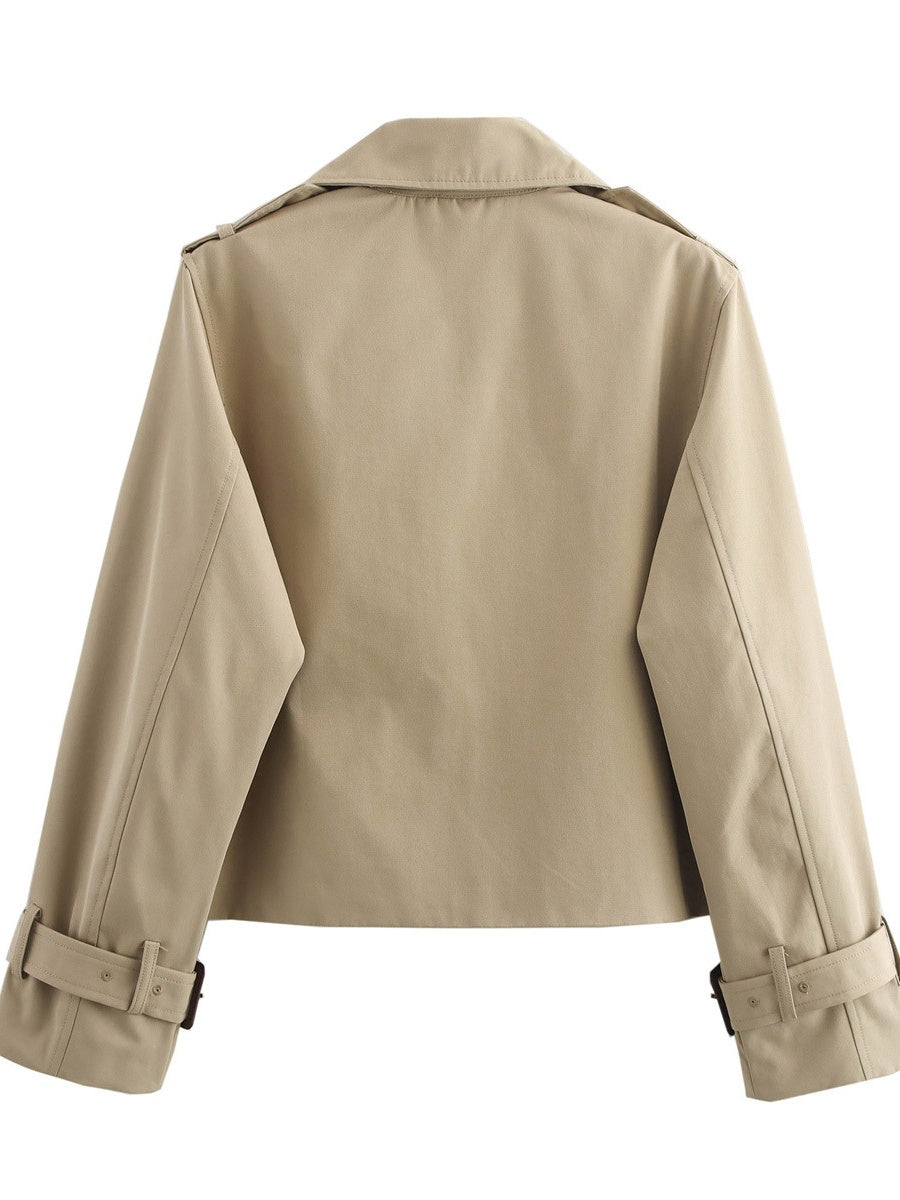 Buttons Short Trench Coats