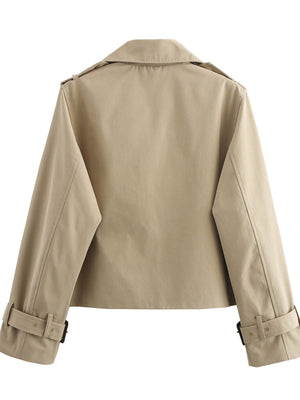 Buttons Short Trench Coats