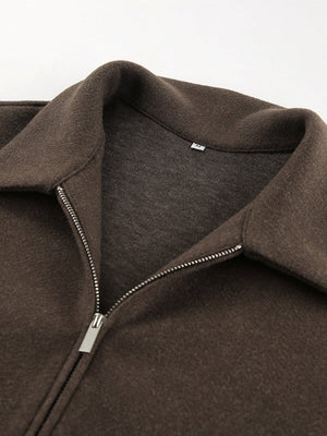 Brown Zip-Front Jacket