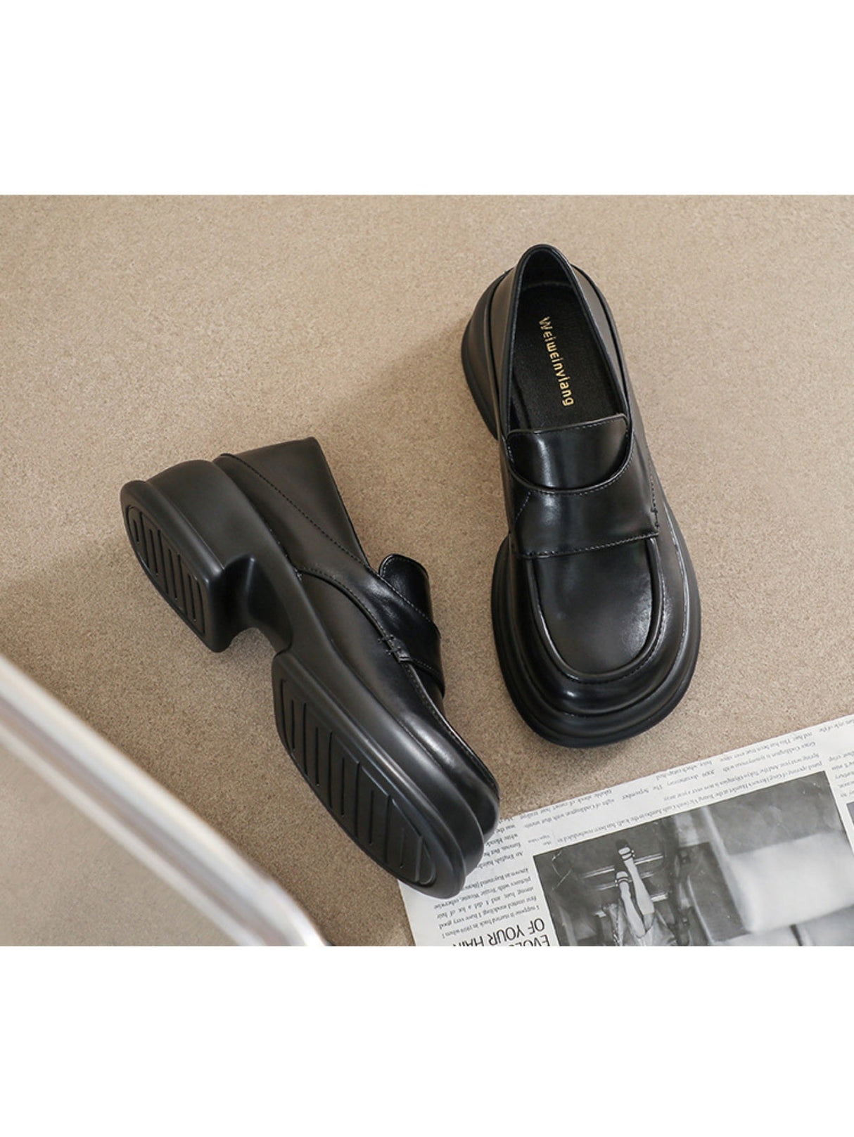 Liber Spring and autumn women's thick-soled loafers