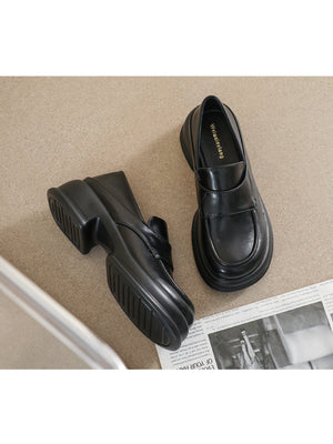 Liber Spring and autumn women's thick-soled loafers