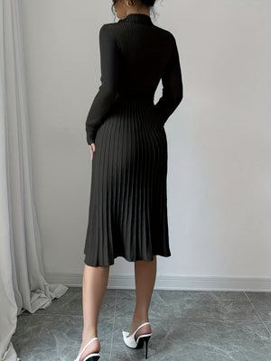 Bandage Slim-fit Knitting Midi Dresses