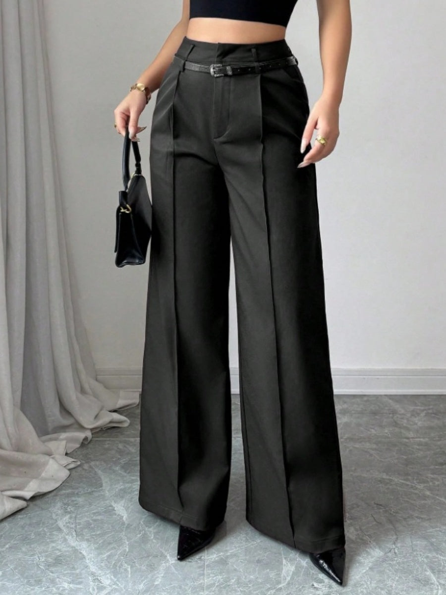 High Waist Loose Straight Pants