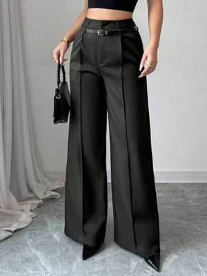 High Waist Loose Straight Pants