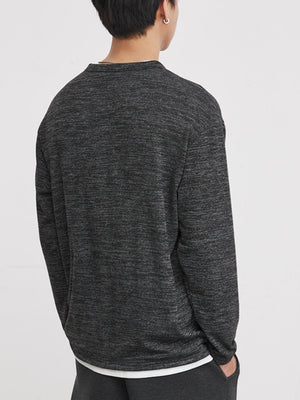 Half Zipper Layered-look T-shirts