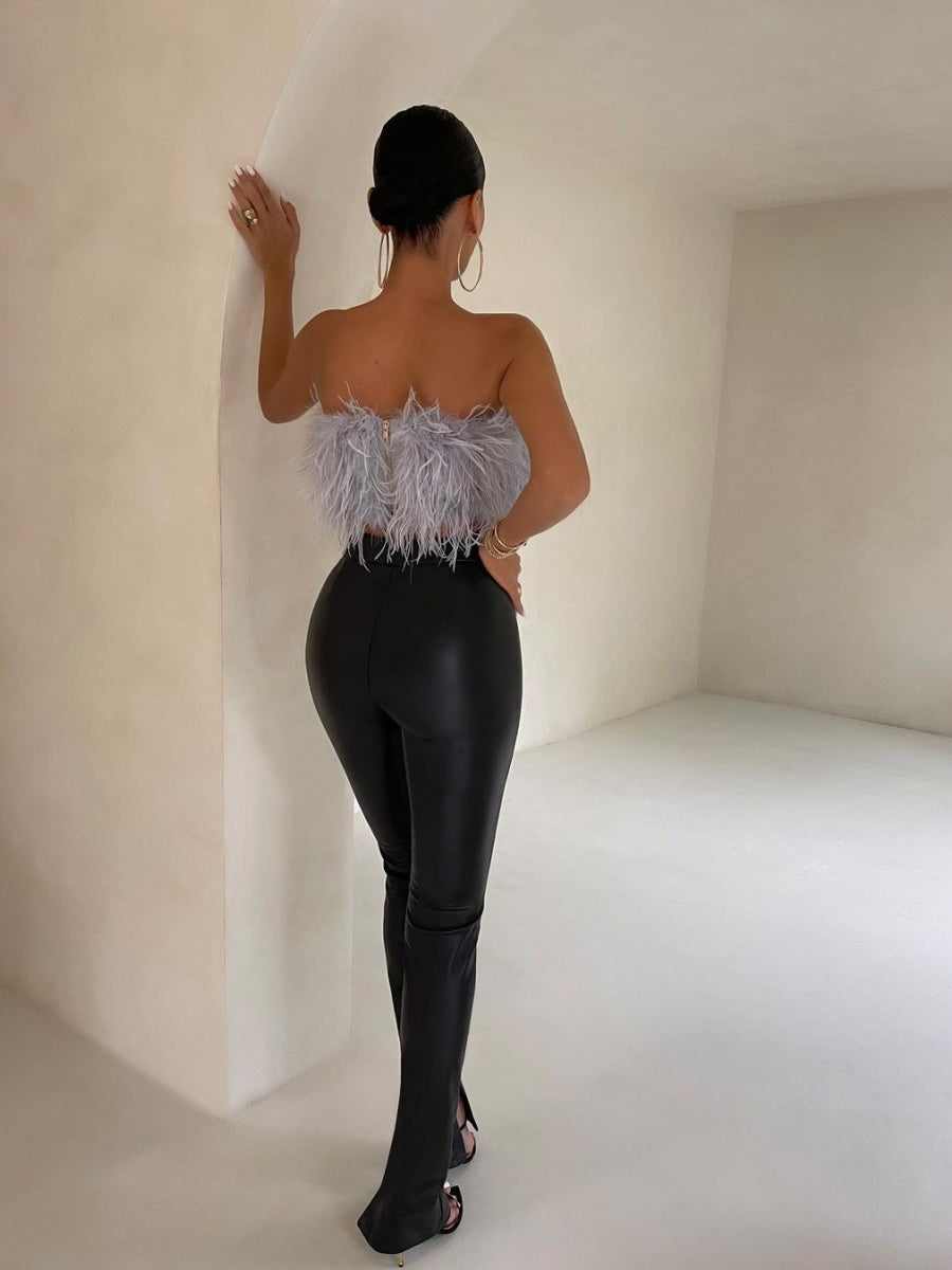 Mao Mao Solid Color Tube Top