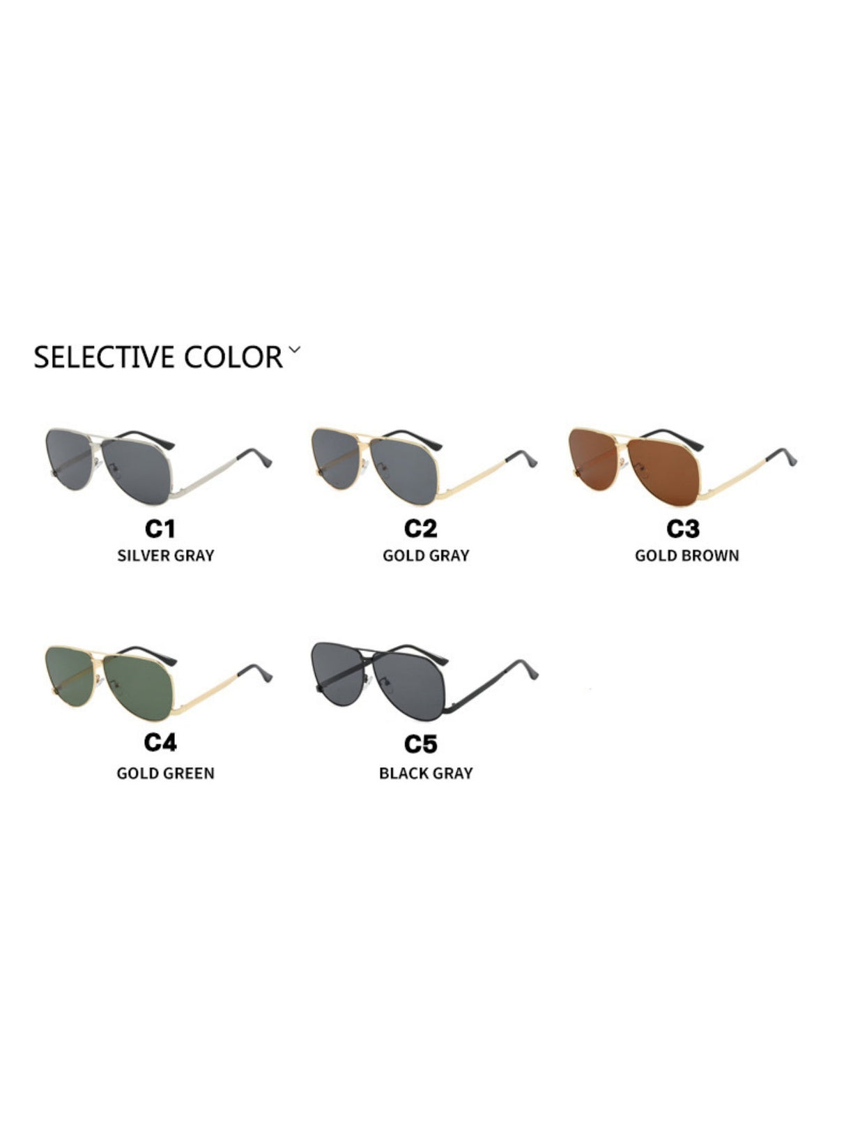 Oversized, Irregularly Shaped Sunglasses