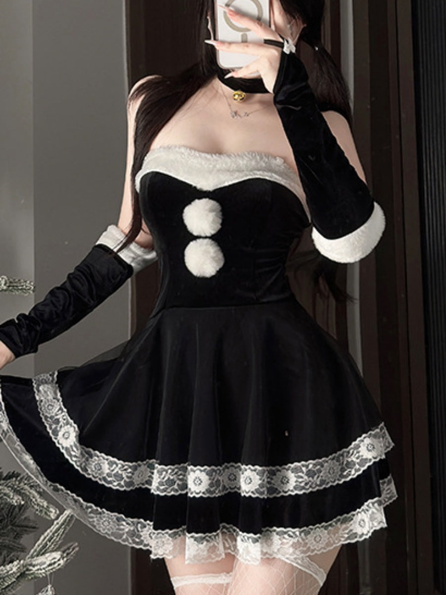 Christmas Bunny Girl Costume Cosplay Multi-piece Sets