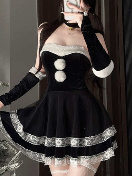 Christmas Bunny Girl Costume Cosplay Multi-piece Sets