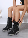Lace-up Mid-calf Boots For Women