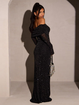 Liber Autumn Women's Sequins Maxi Dresses