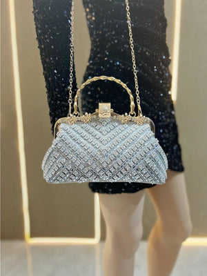 Liber Four Seasons ACC Rivet Diamond Shell Bag