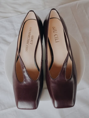 BIUCILI | Leading Lady Designer Women's Shoes, French Square Toe, Hollow Design, Elegant High Heels.