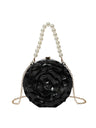Flower-shaped Round Evening Shoulder Bag