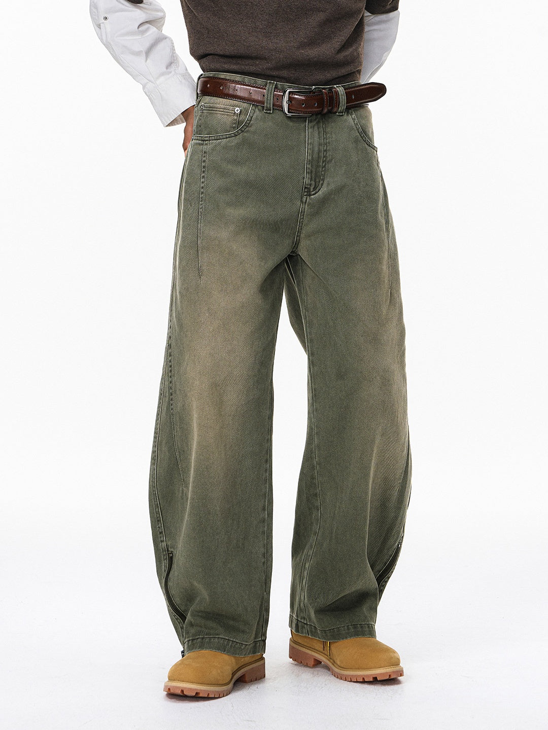 Liber Autumn Neutral wear Solid Color Jeans