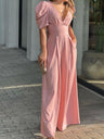 Puff Sleeve Maxi Dresses