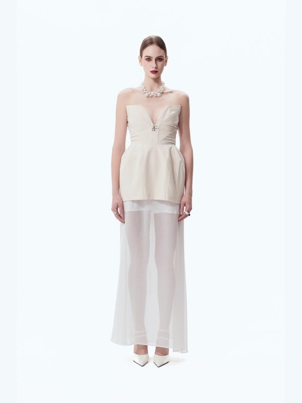 Royal-style Sheer Cotton Skirt