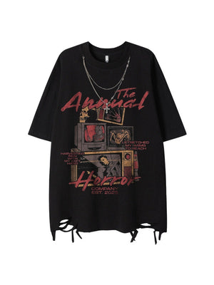 Vintage Hip Hop Loose-fit T-shirts