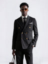 Stripes Business Dinner Wedding Suit 2-piece Sets Set
