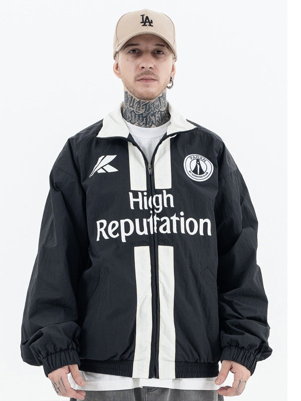 Zipper Jacket Stand Collar Cardigan Coat