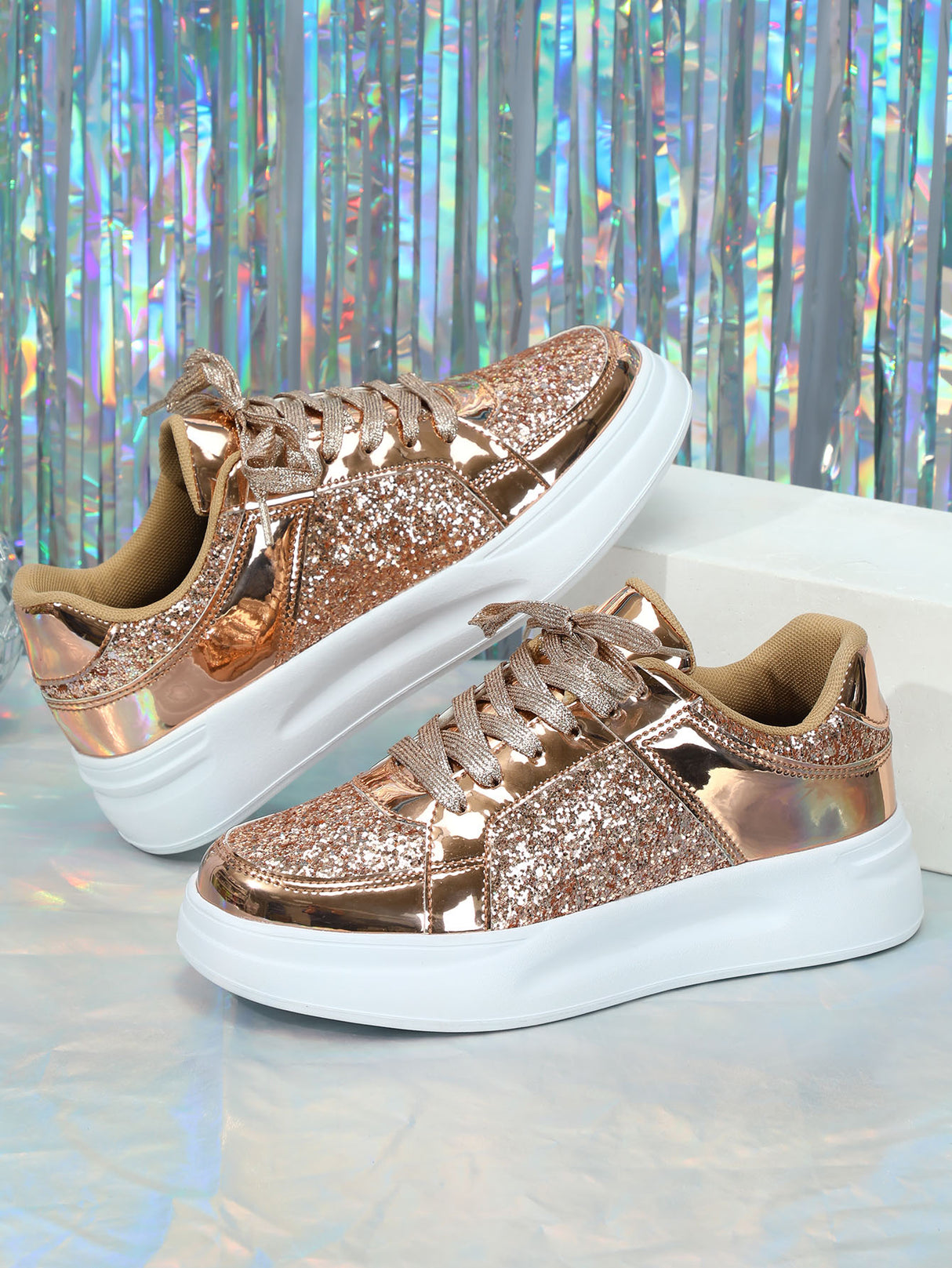 Sequined Women's Sneakers