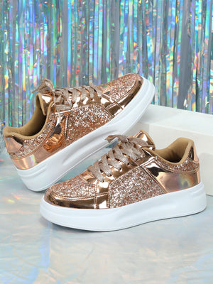 Sequined Women's Sneakers