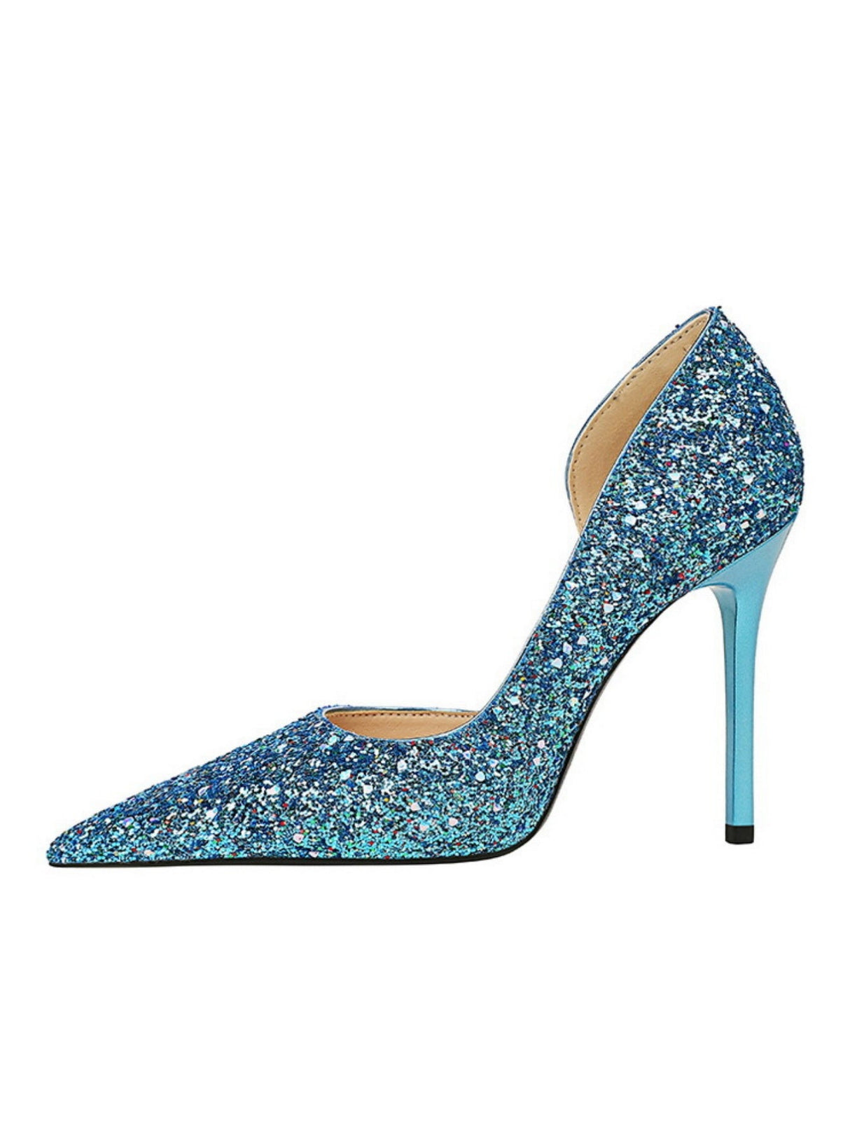 Liber Spring and Autumn Sequined Women's High Heels