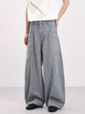 Patchwork Scimitar Baggy Wide-leg Pants