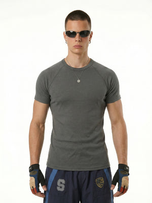 Stretch Tight Fit Navy Slim-fit T-shirts
