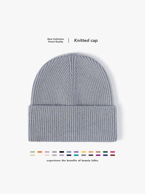 XL Slouchy Beanie, Thick Knit Winter Hat for Large Heads, Extra Warm Skull Cap, One Size