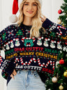 Christmas Patterns Headgear Sequins Sweaters