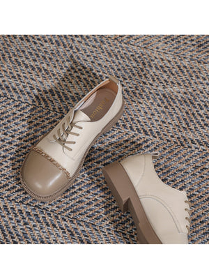 Liber Spring and autumn color-blocked women's flat shoes