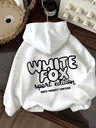 Letter Design Print Loose Hoodies