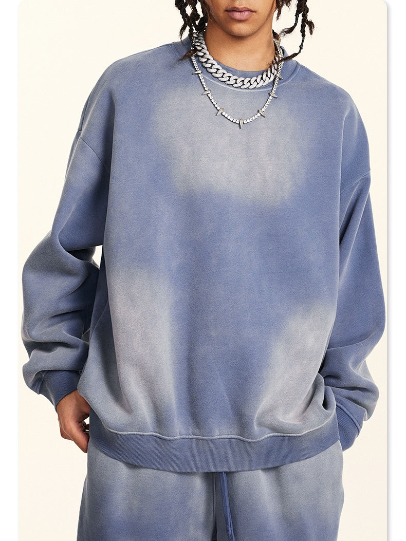 Liber Autumn Neutral wear Ribbed hem Solid Color Sweatshirts&Hoodies