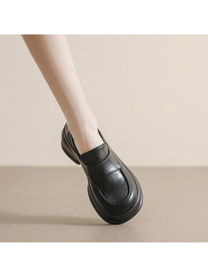 Liber Spring and autumn women's thick-soled loafers