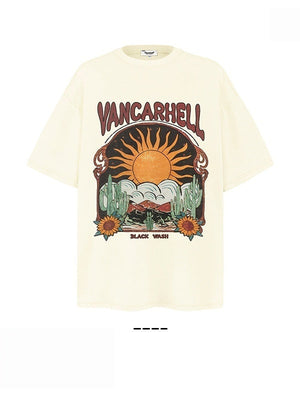 Liber Summer Neutral Printed Pattern T-shirts