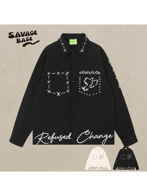 Liber Autumn Men's Printed Cartoon Shirts