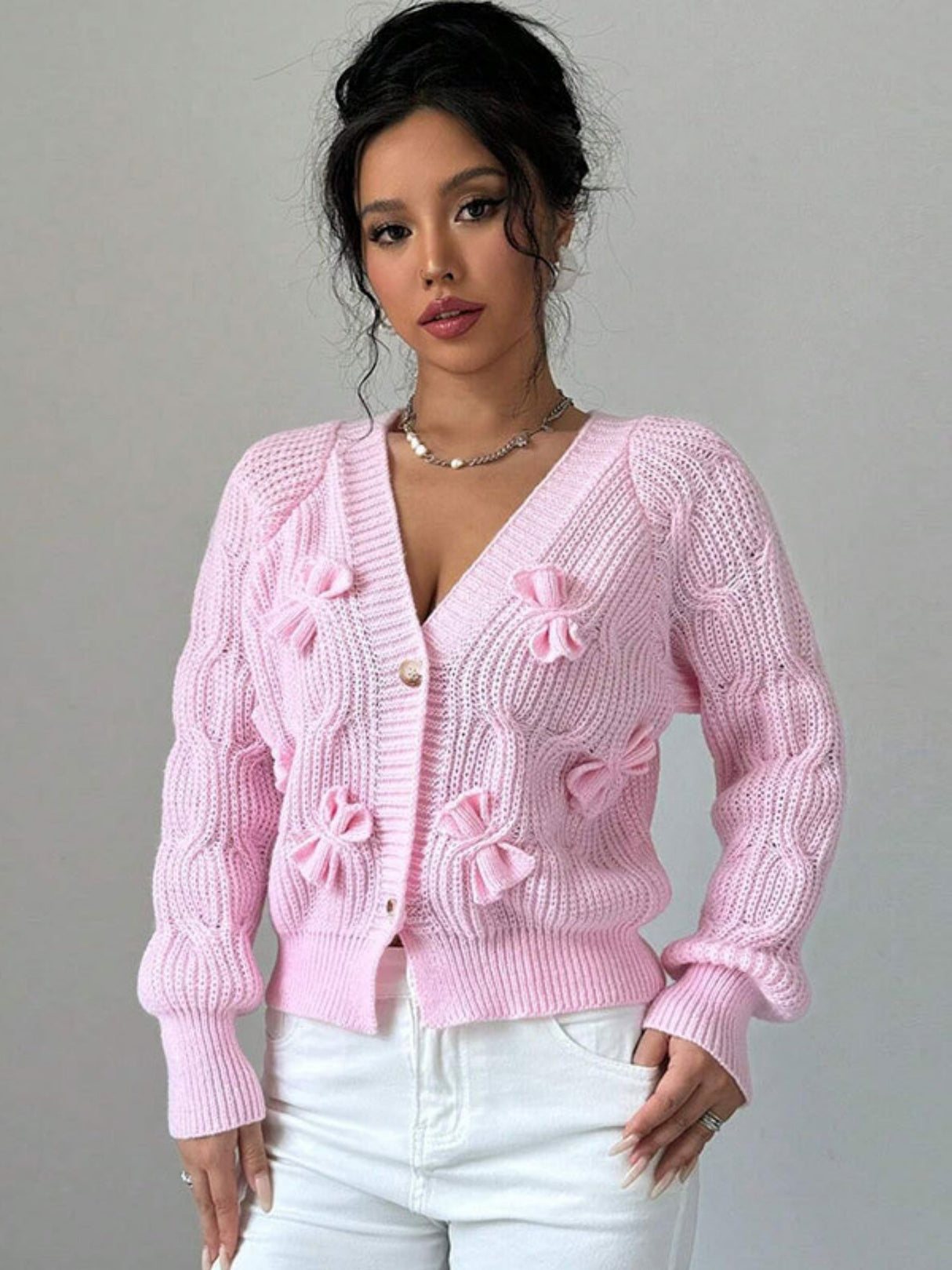 Bow Valentine's Day Cardigans