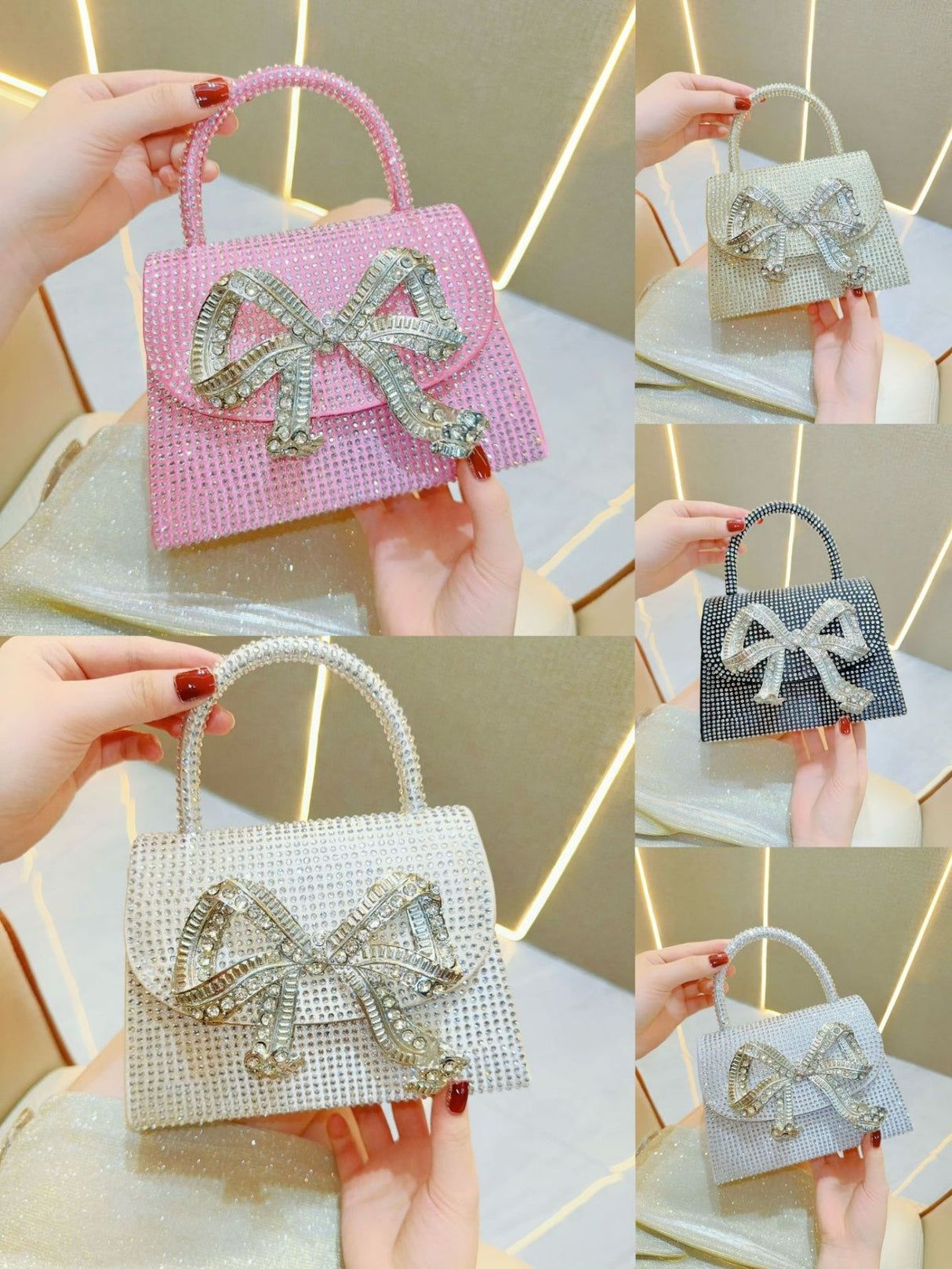 Liber Four Seasons ACC Diamond Bow Box Bag