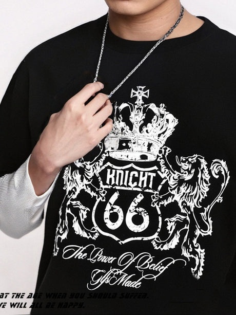 Liber Autumn Neutral wear Printed Creativity T-shirts