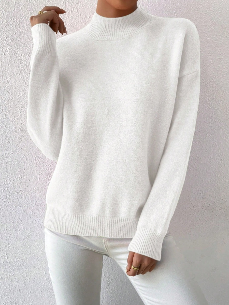 Pullover Turtleneck Thread Daily Work Sweaters