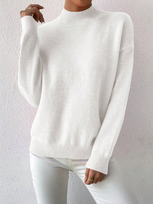 Pullover Turtleneck Thread Daily Work Sweaters